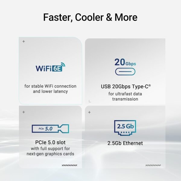 71NJ3B2oYyL._AC_SL1500_ ASUS Prime B860-PLUS WiFi motherboard review featuring DDR5, PCIe 5.0, and WiFi 6E