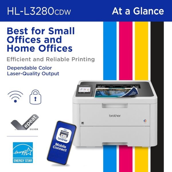 Brother HL-L3280CDW Wireless Color Printer Review Efficient Printing for Home and Small Offices