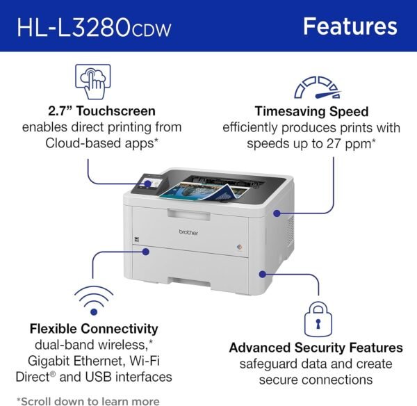 Brother HL-L3280CDW Wireless Color Printer Review Efficient Printing for Home and Small Offices