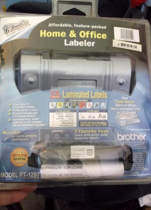 Brother PT-1280 P-Touch Label Maker review for efficient office labeling needs
