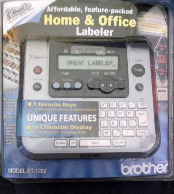 Brother PT-1280 P-Touch Label Maker review for efficient office labeling needs