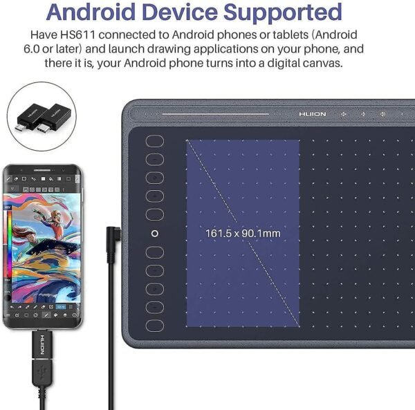 HUION HS611 Graphics Tablet Review Sleek Design and Features for Beginners