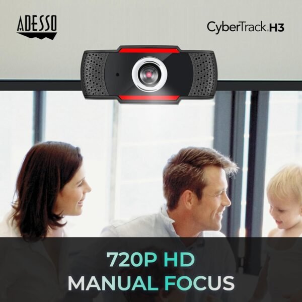 Adesso CyberTrack H3 Webcam Review 720p HD Video and Built-in Microphone Features